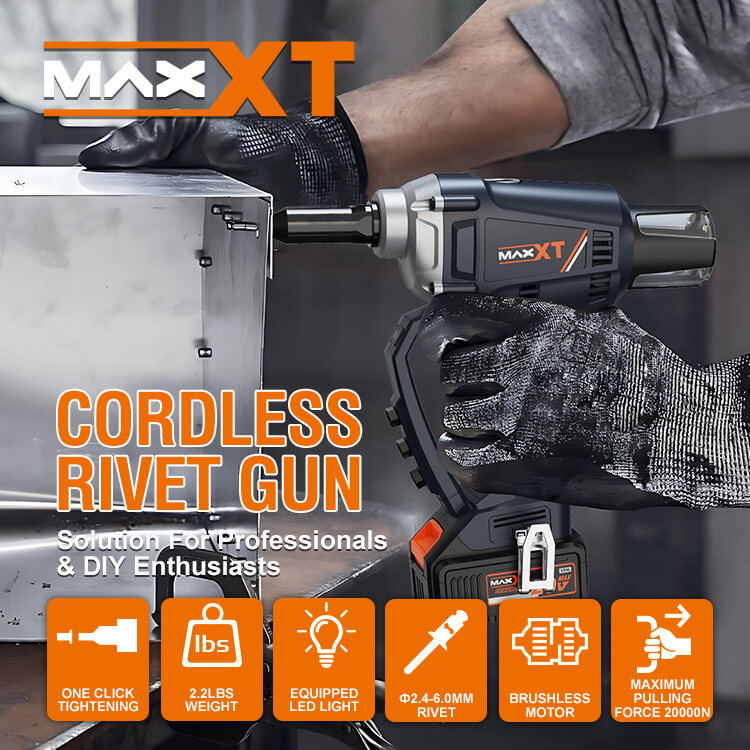 MAXXT Rivet Gun MDRG20V rivettatrice a batteria 20V 2,4-6 mm