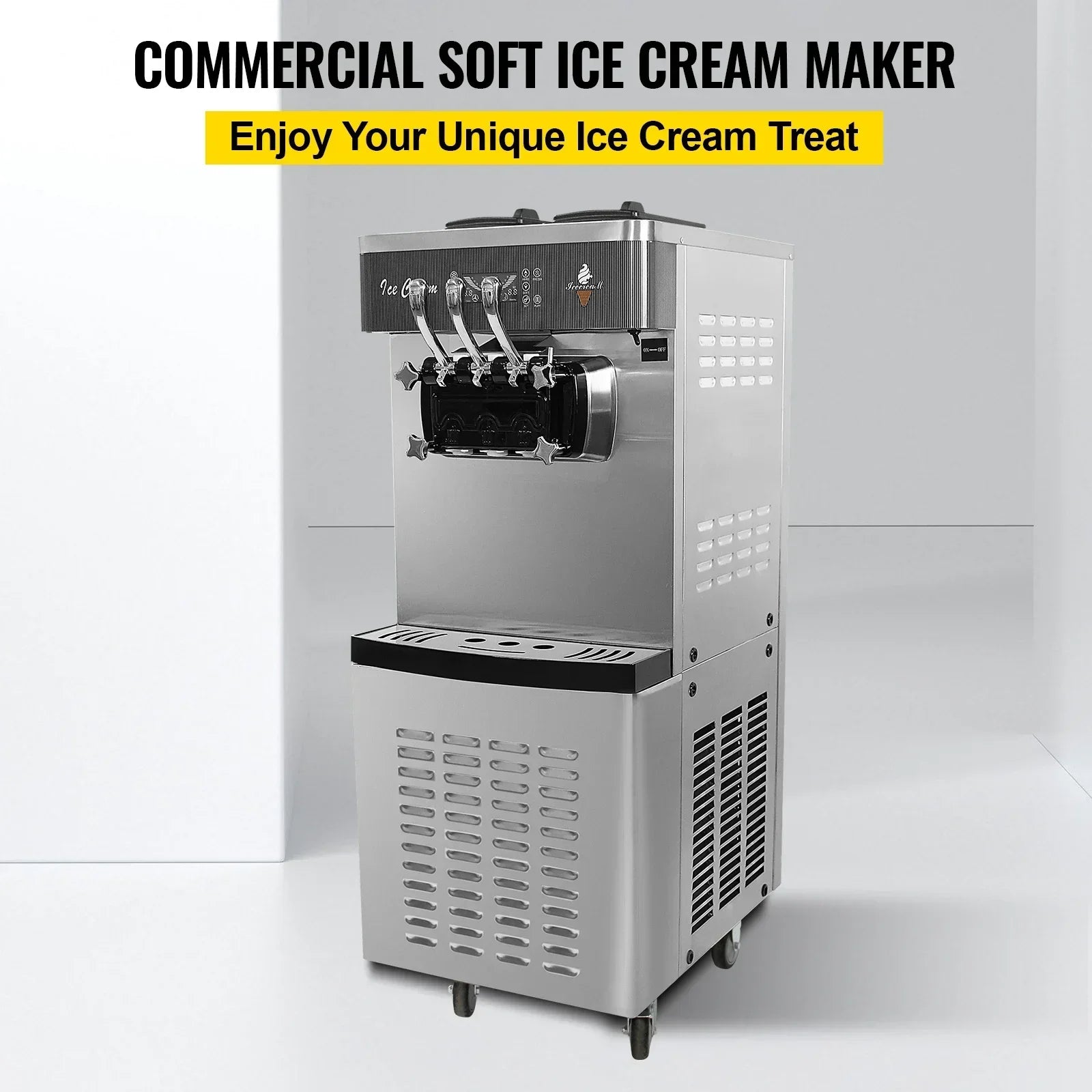 Sihao Ice Cream Maker macchina gelato soft 3 gusti Freestand