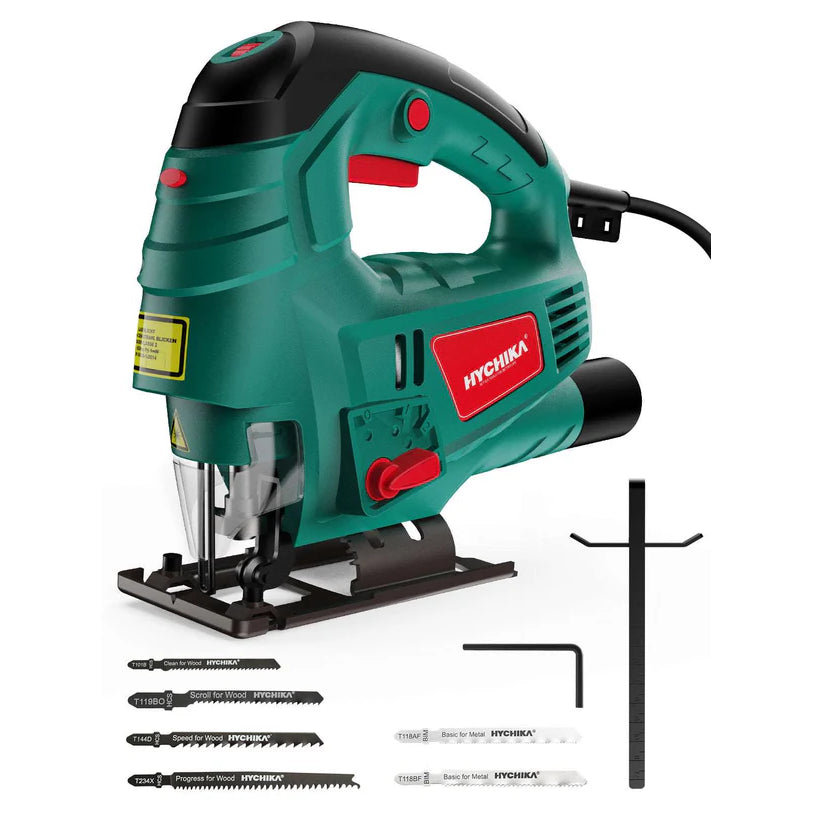 HYCHIKA Saws Seghetto Alternativo 800W 110mm Laser 6 Lame