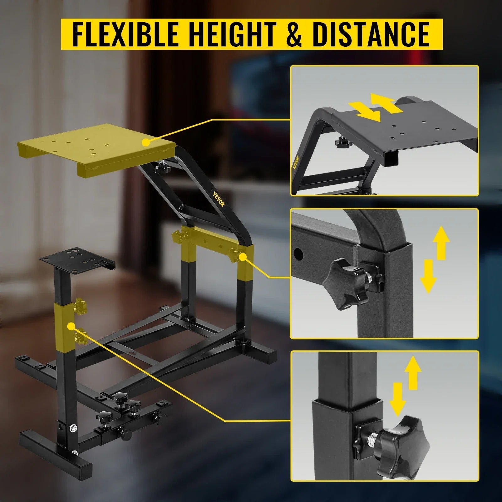 Sihao postazione sim racing stand volante nero Logitech