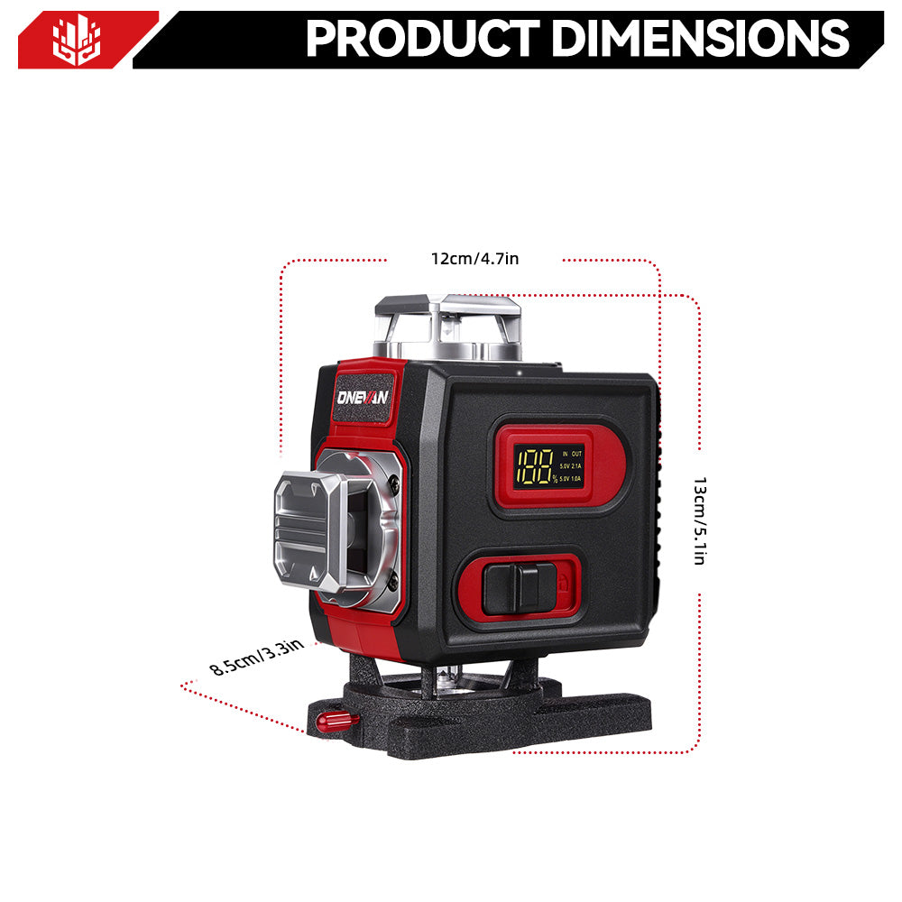 ONEVAN Home Improvement Livella Laser LK-822 16 Linee 4D EU