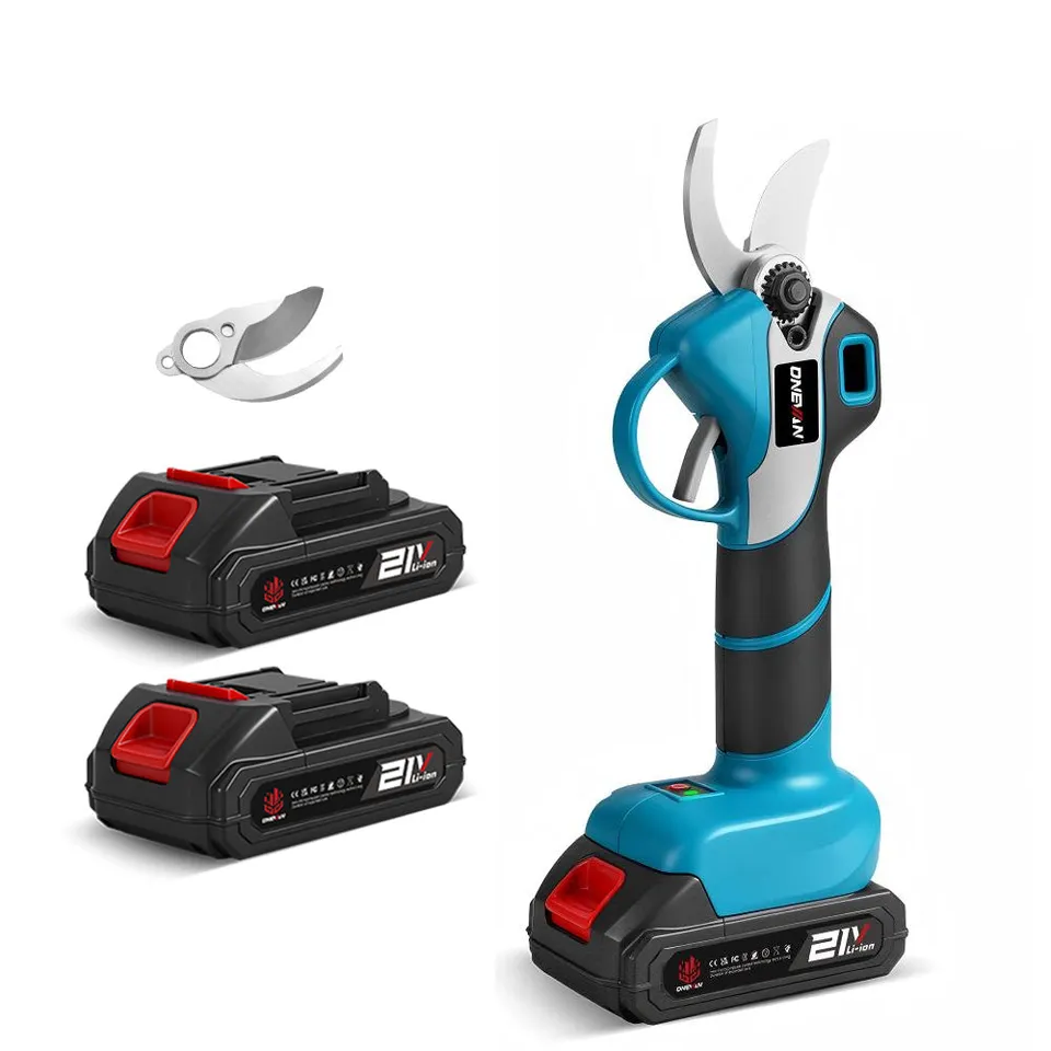 ONEVAN Garden Tools Forbici Potatura 30mm 2 Batterie EU