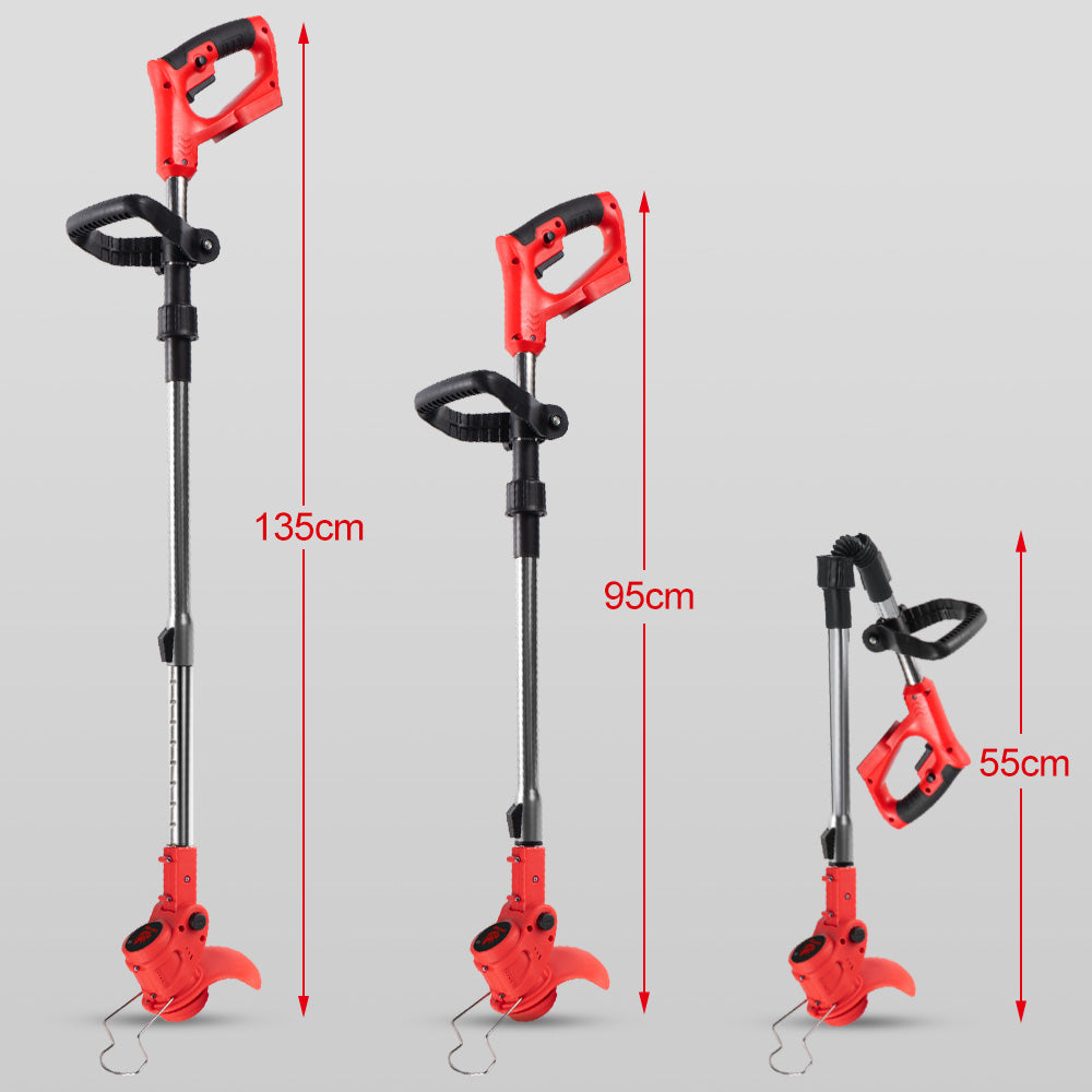 ONEVAN Garden Tools tagliaerba a batteria 380W 3 lame 2 batterie