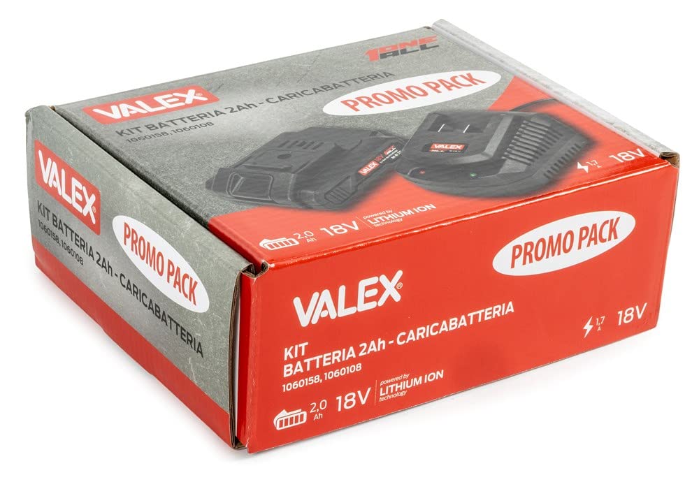 Valex Oneall Kit Batteria 18V 2Ah + Caricabatteria