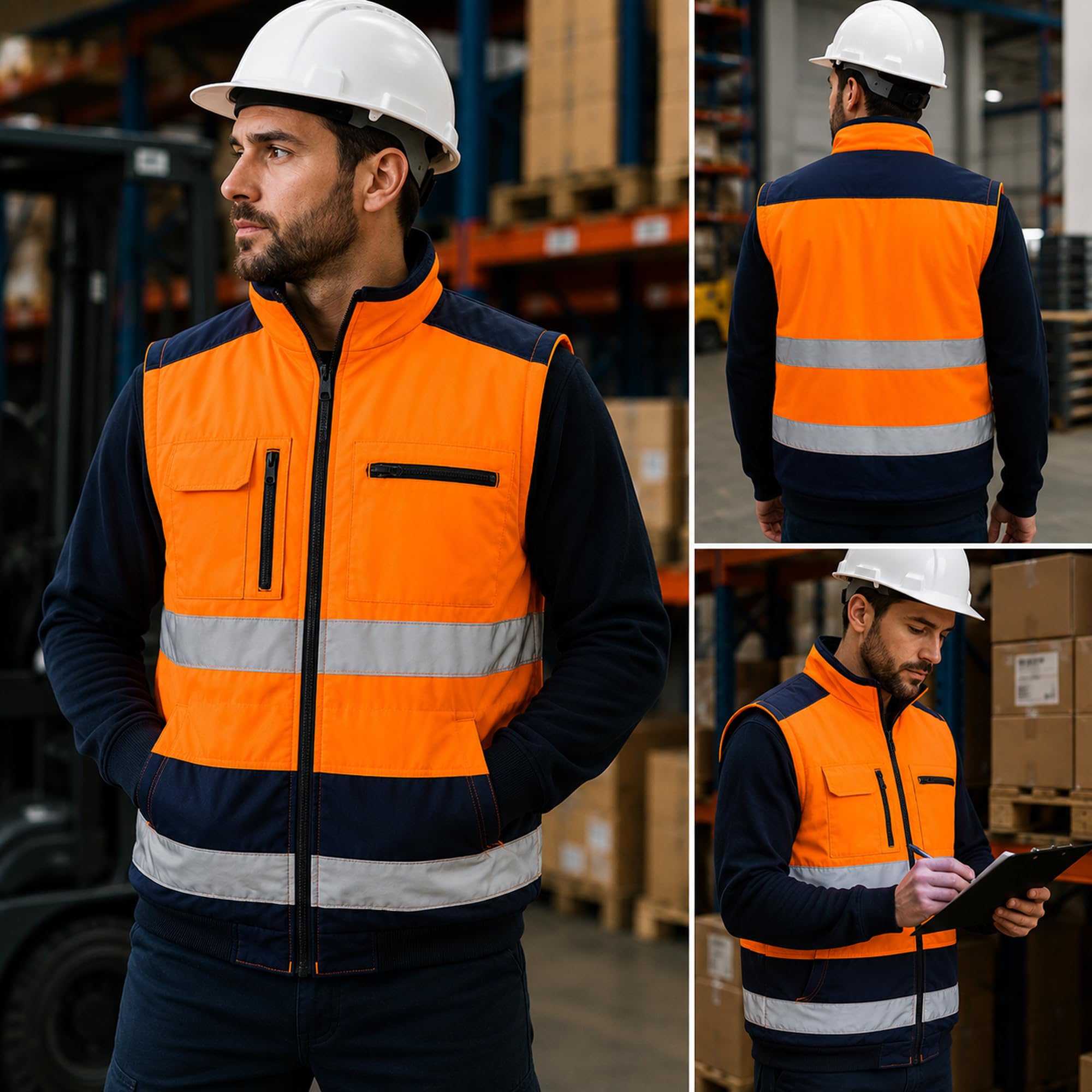 Ventux Giacca Alta Visibilità Softshell XXL Antipioggia