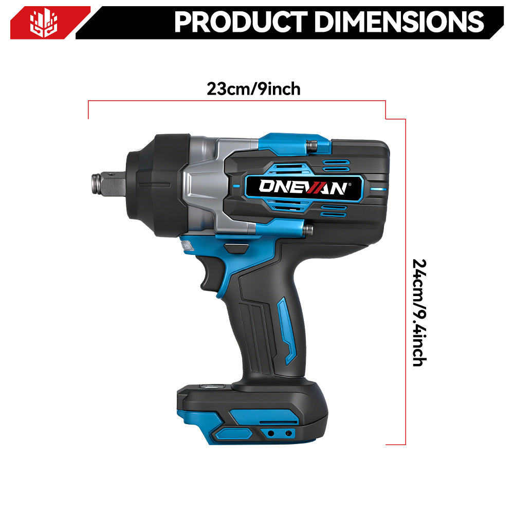 ONEVAN 3/4" 3500N·m Avvitatore Impulsi Solo Corpo 18V