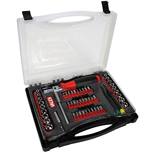 Valex Serie 55 Pezzi portainserti a cricchetto magnetico valigetta