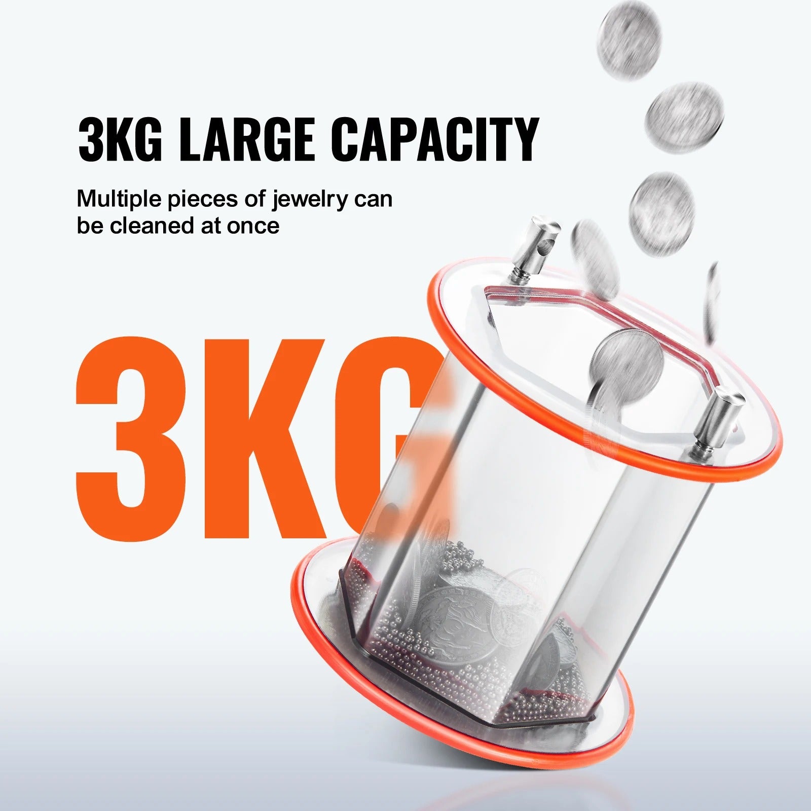 Sihao Buratto lucidatore rotativo 3KG timer digitale 5 velocità