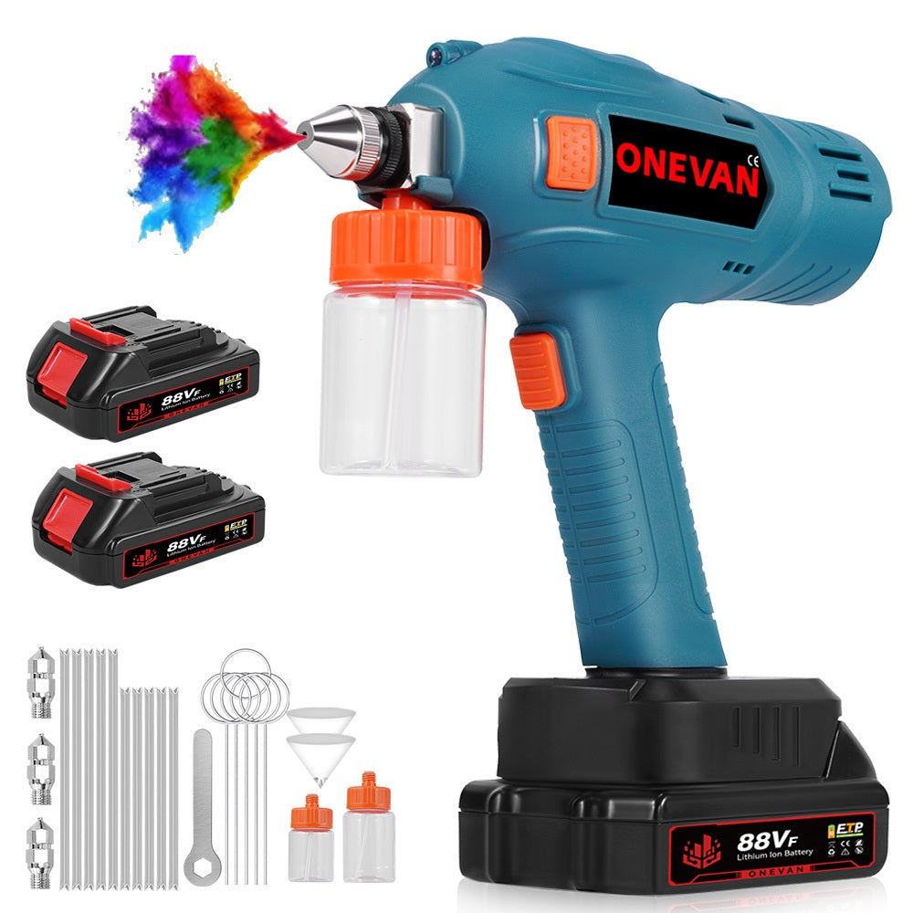 ONEVAN Home Improvement Mini Pistola Vernice 18V Solo Corpo