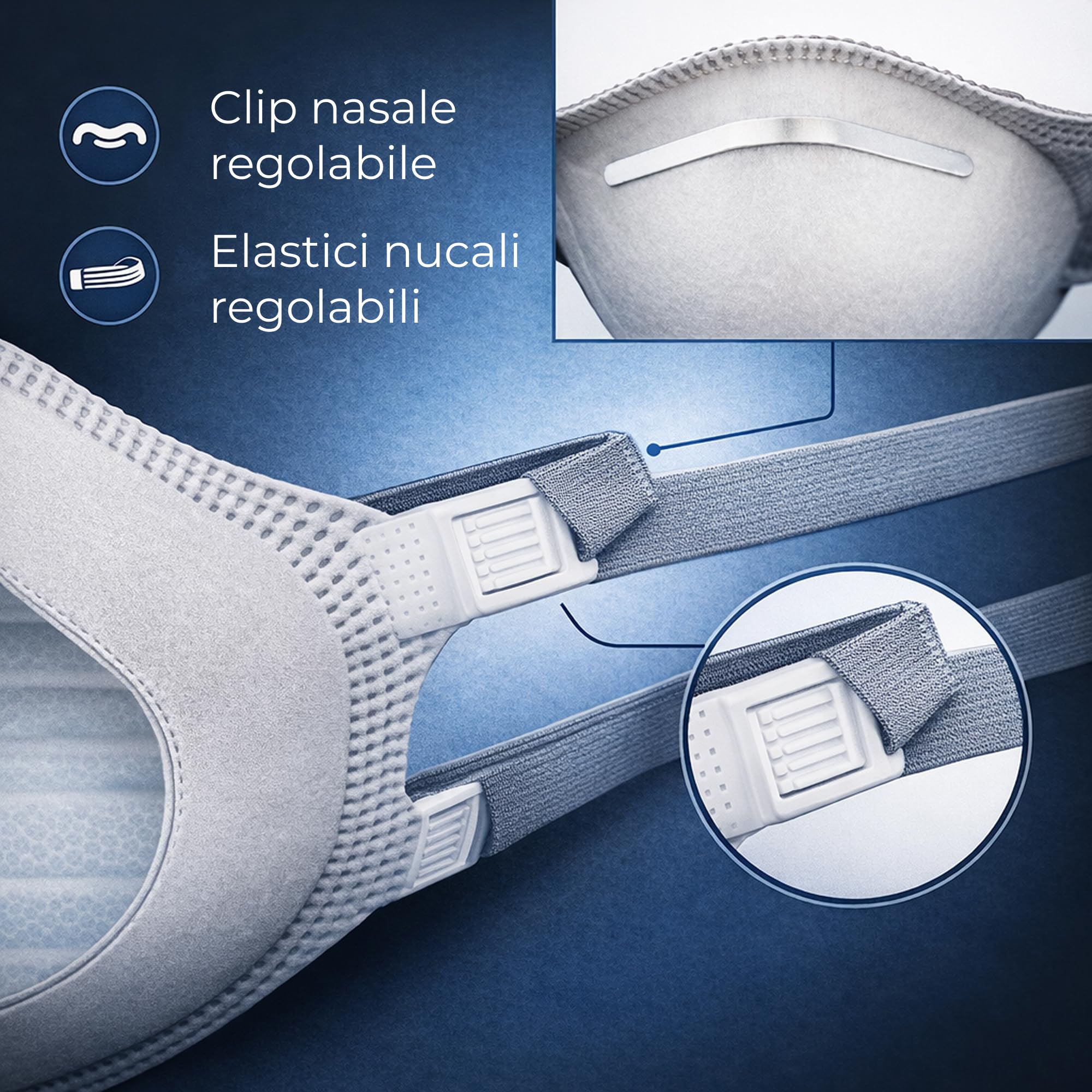 Ventux FFP3 a coppa maschera NR 6 confezioni antipolvere