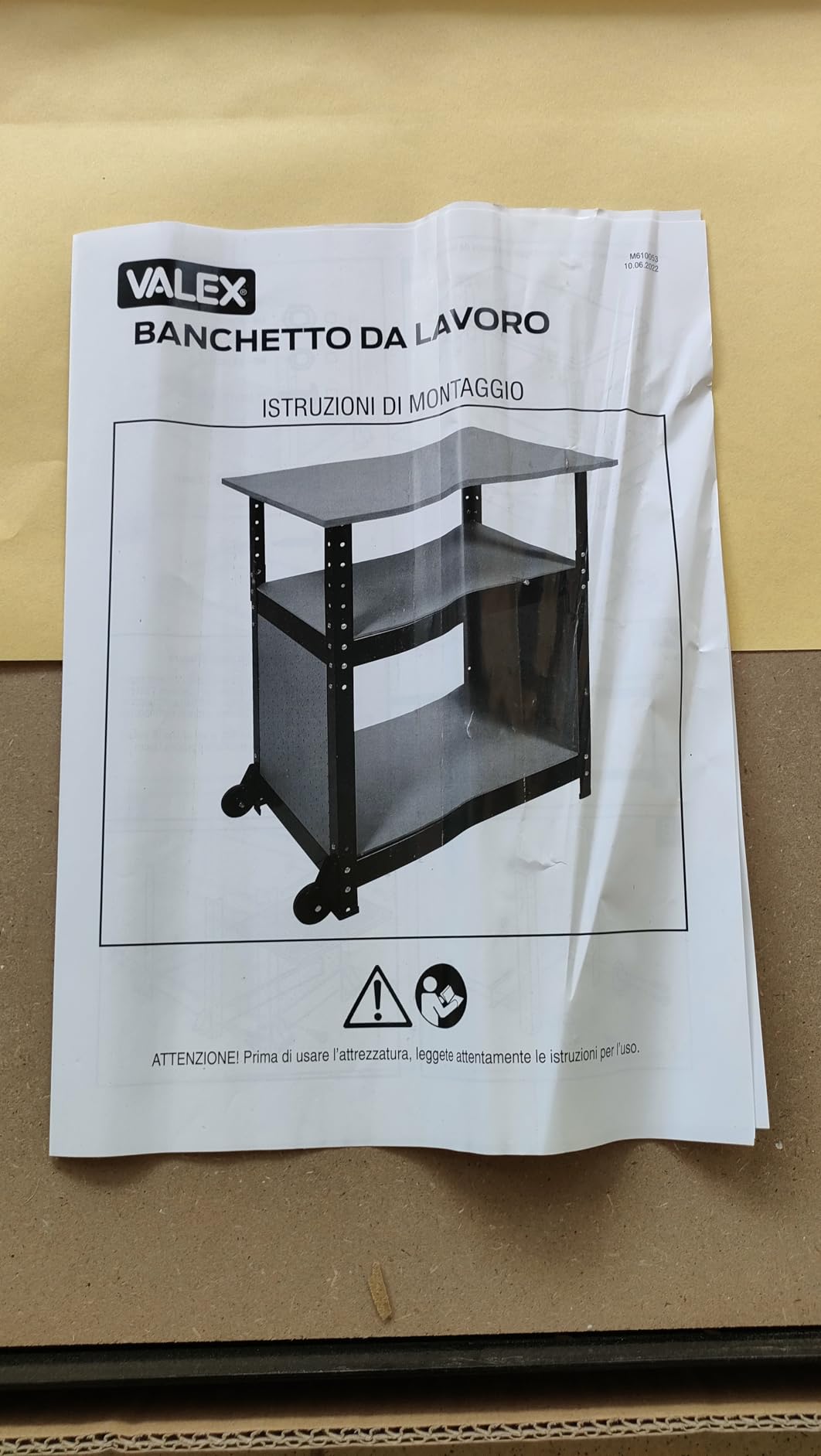 Valex Banco da Lavoro Attrezzi Acciaio MDF 69x51cm