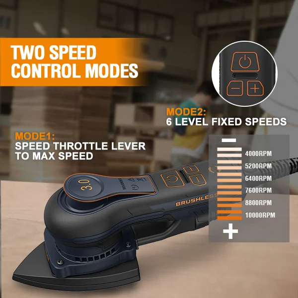 MAXXT MOS400D Levigatrice Orbitale 400W Brushless