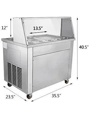 Sihao Ice Cream Maker macchina gelato arrotolato Style A inox