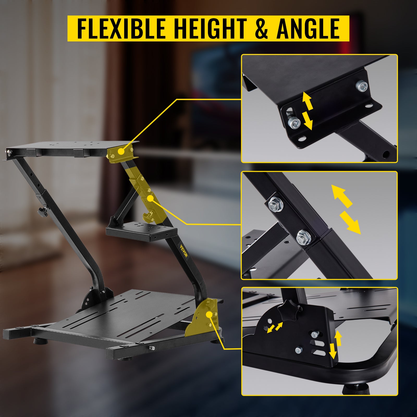 Sihao Sim Racing Cockpits Supporto Volante Gaming Regolabile