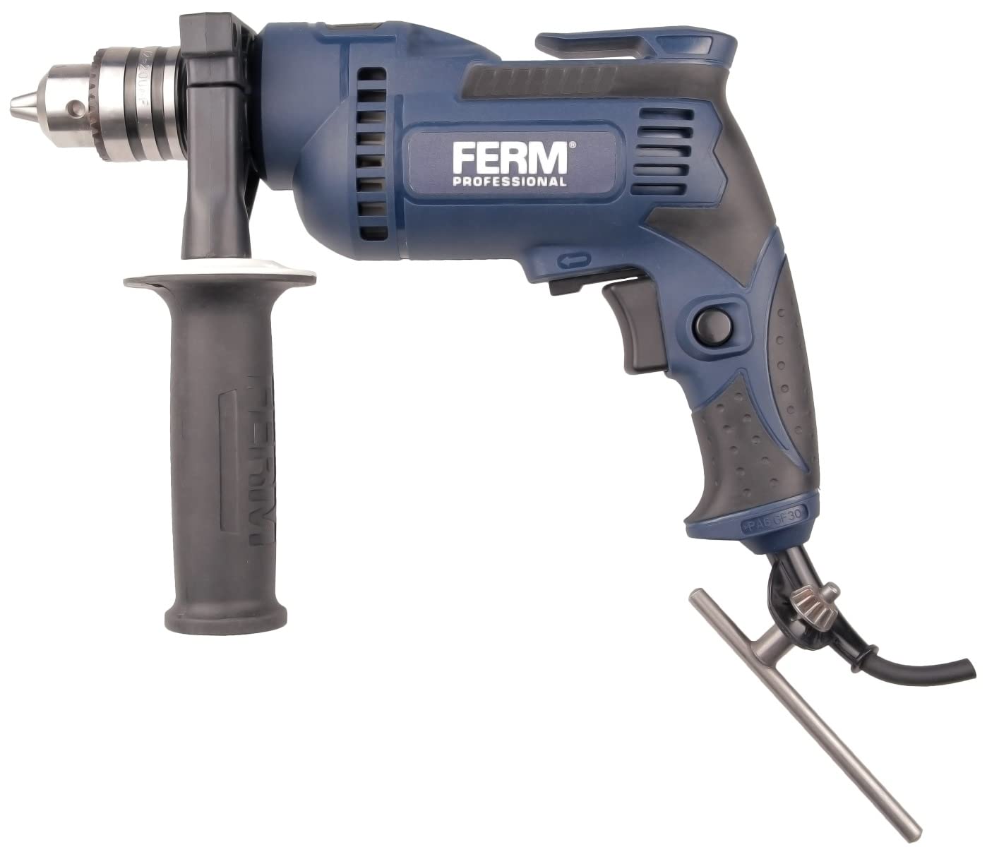 FERM Trapano a Percussione 710W Mandrino a Chiave Legno Muro