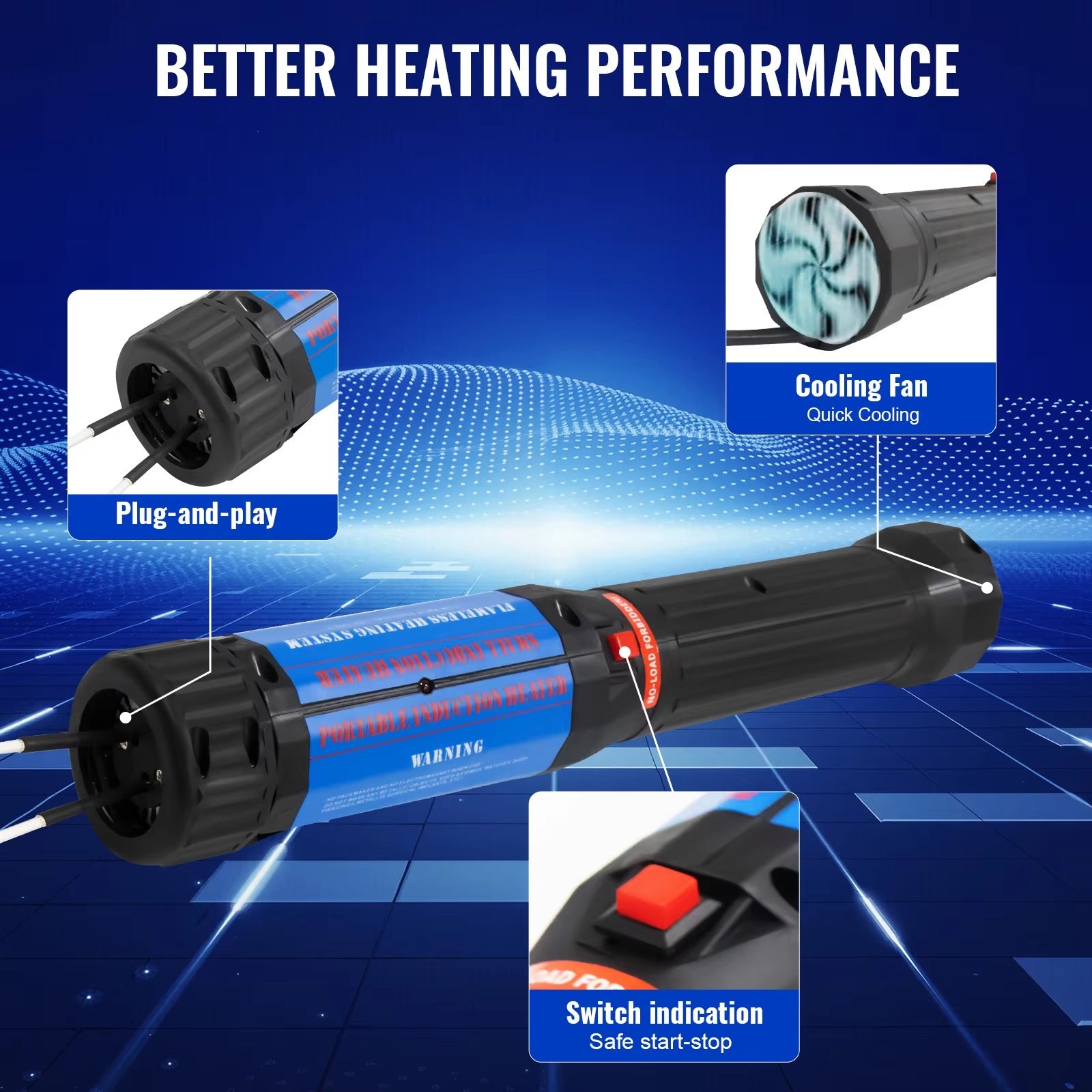 Sihao Riscaldatore a Induzione 1400W 10 Bobine 220V EU