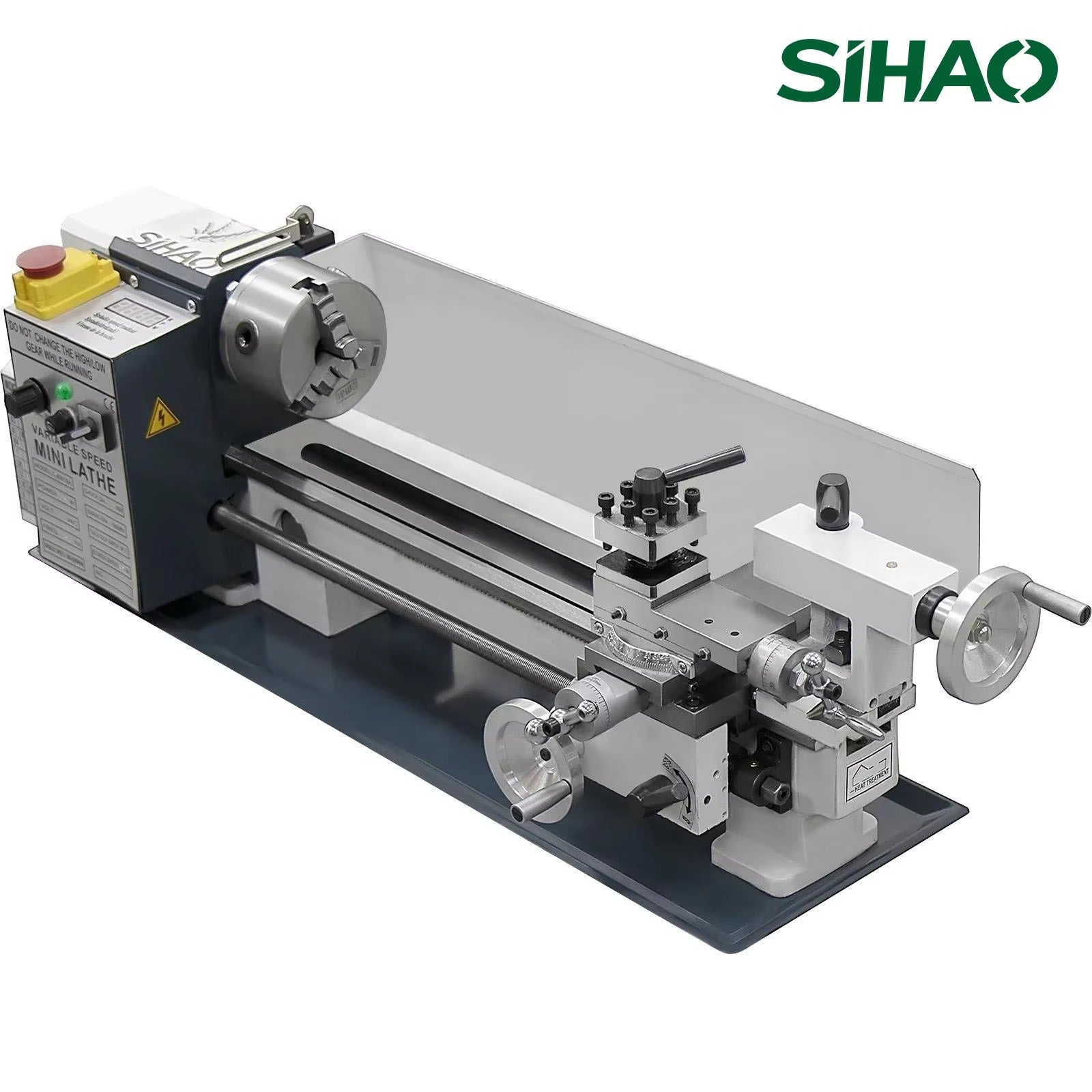 Sihao Lathe 180x350 tornio metalli 750W 220V senza logo