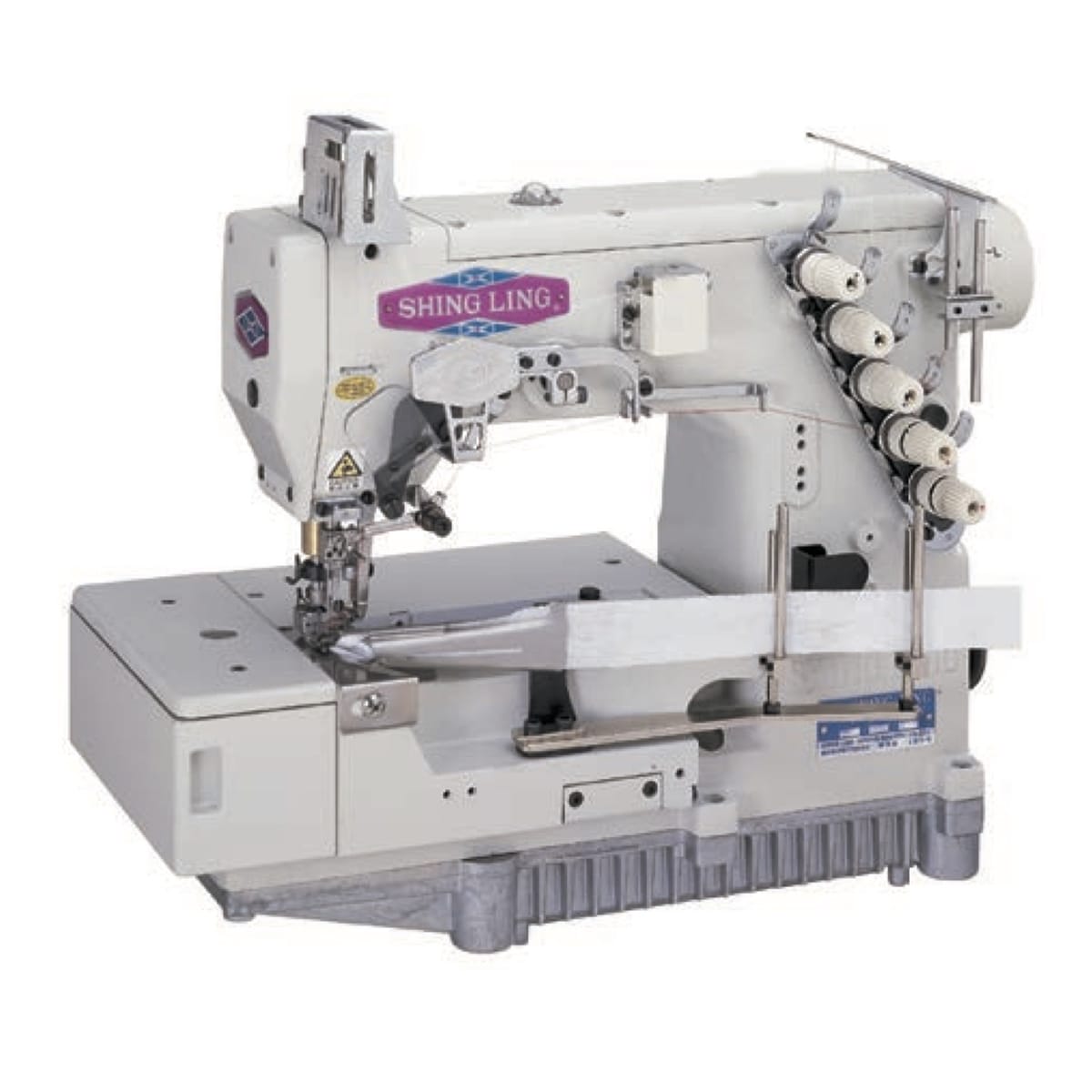 Shing Ling FG-799 FG-797 macchina interlock piana 3 aghi 5 fili collo