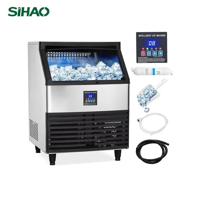 Sihao Ice Cream Maker macchina ghiaccio 120kg/24h