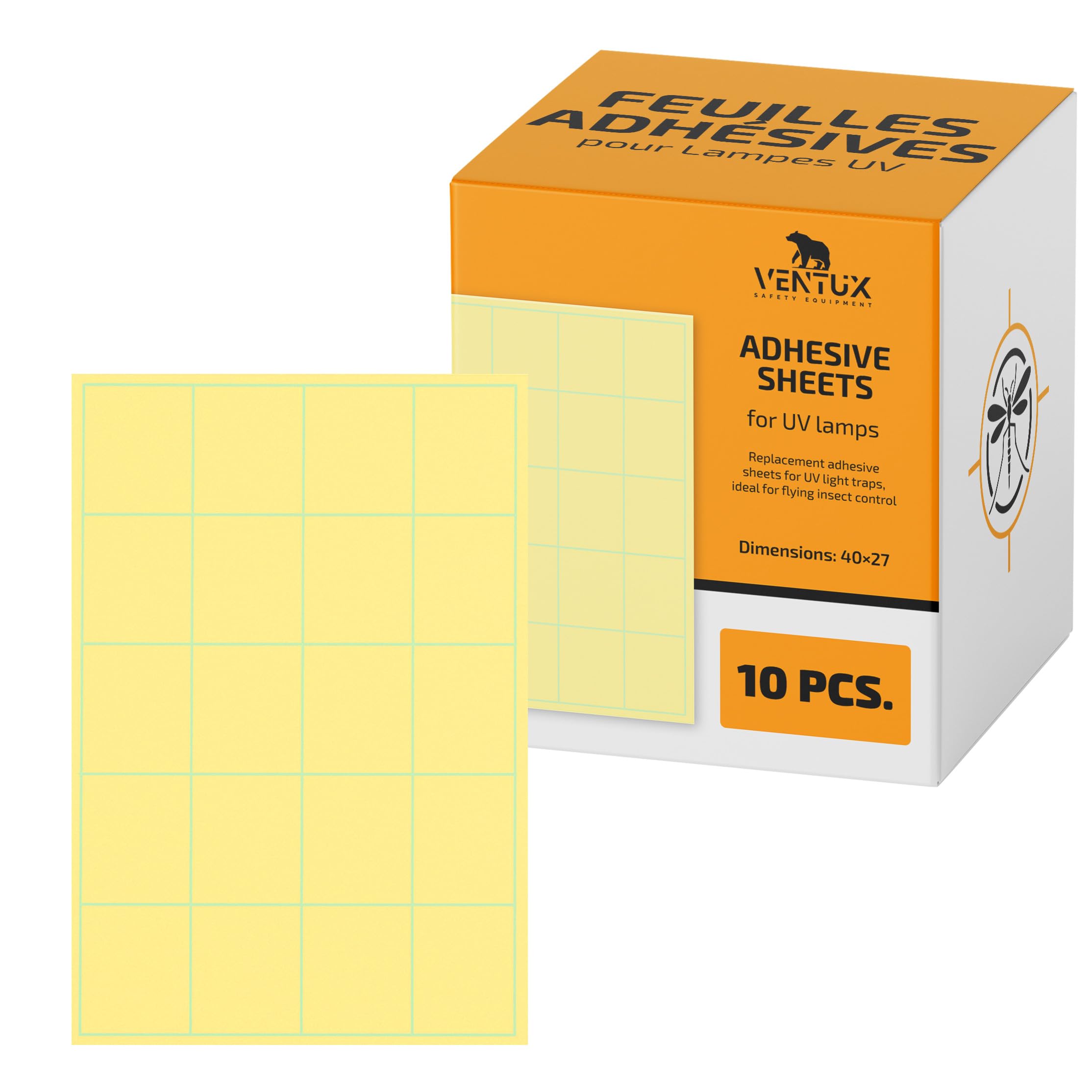 Ventux Fogli adesivi per lampade UV 40x27 cm 10 pezzi universali