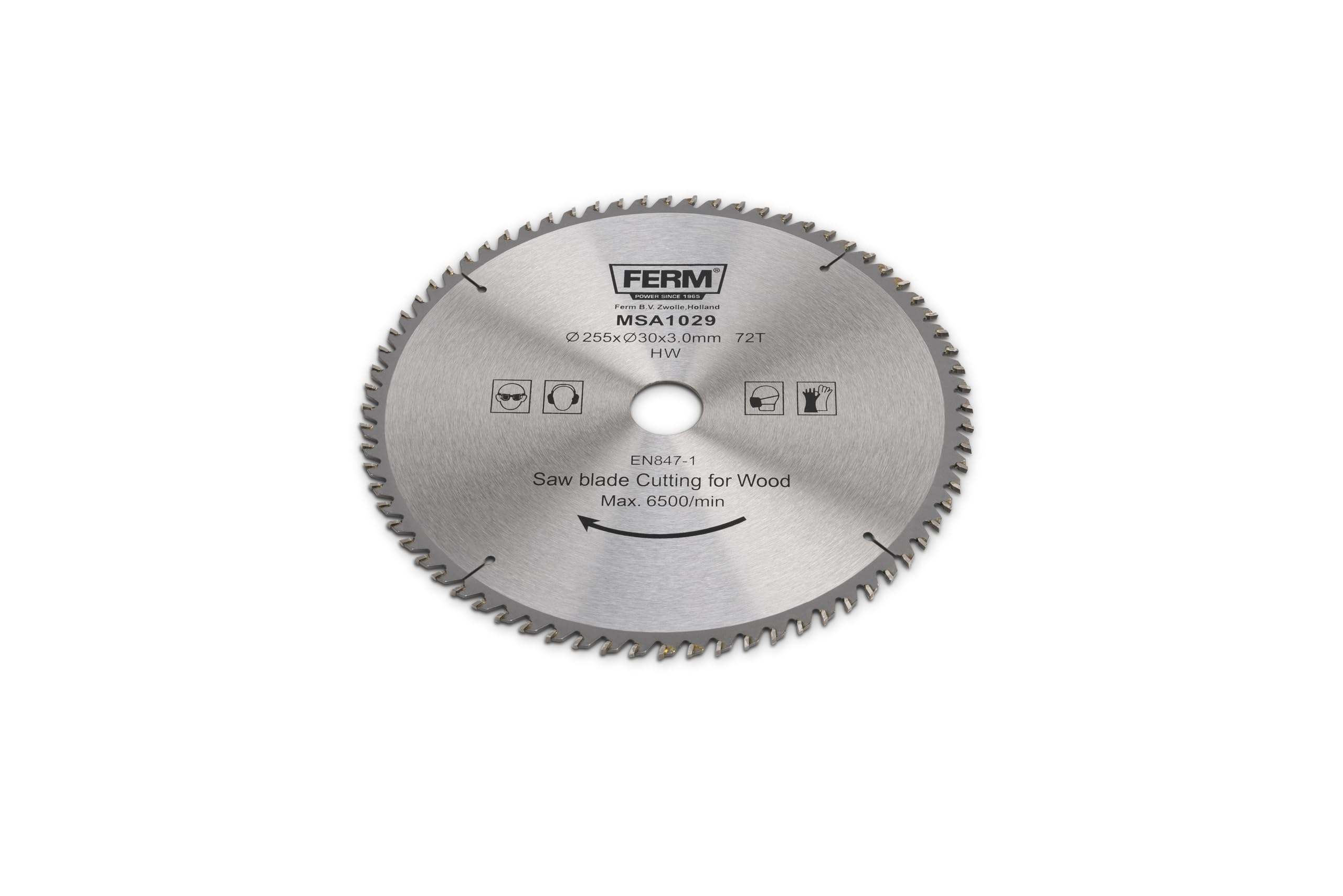 FERM MSA1029 Lama circolare 255mm 72 denti