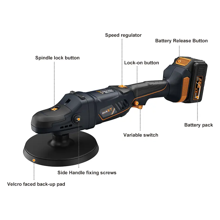 MAXXT MDP20V lucidatrice rotativa 20V 150 mm