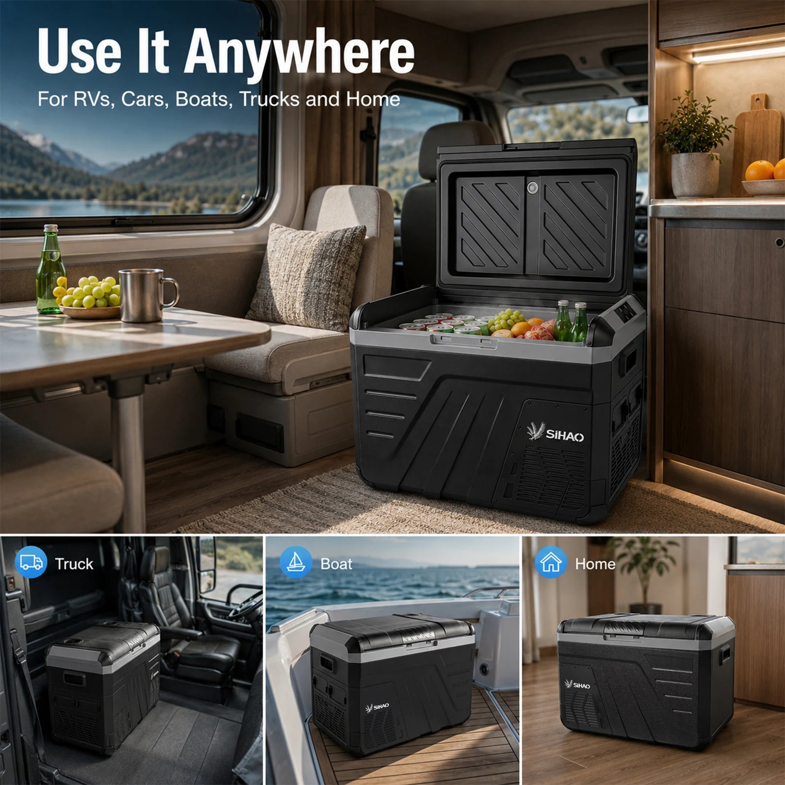 Sihao Car Fridge frigo auto 30L compressore 12V/24V