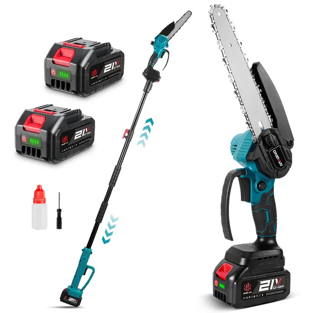 ONEVAN Garden Tools Potatore Asta 8" 1,7m Brushless 400W