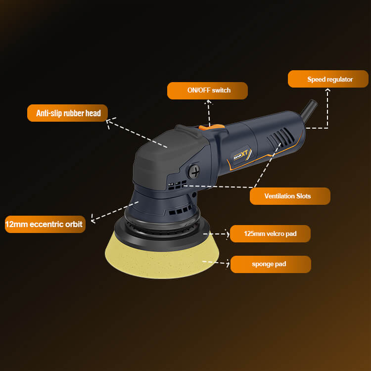 MAXXT MOP71012-5 lucidatrice orbitale 710W 125 mm orbita 12