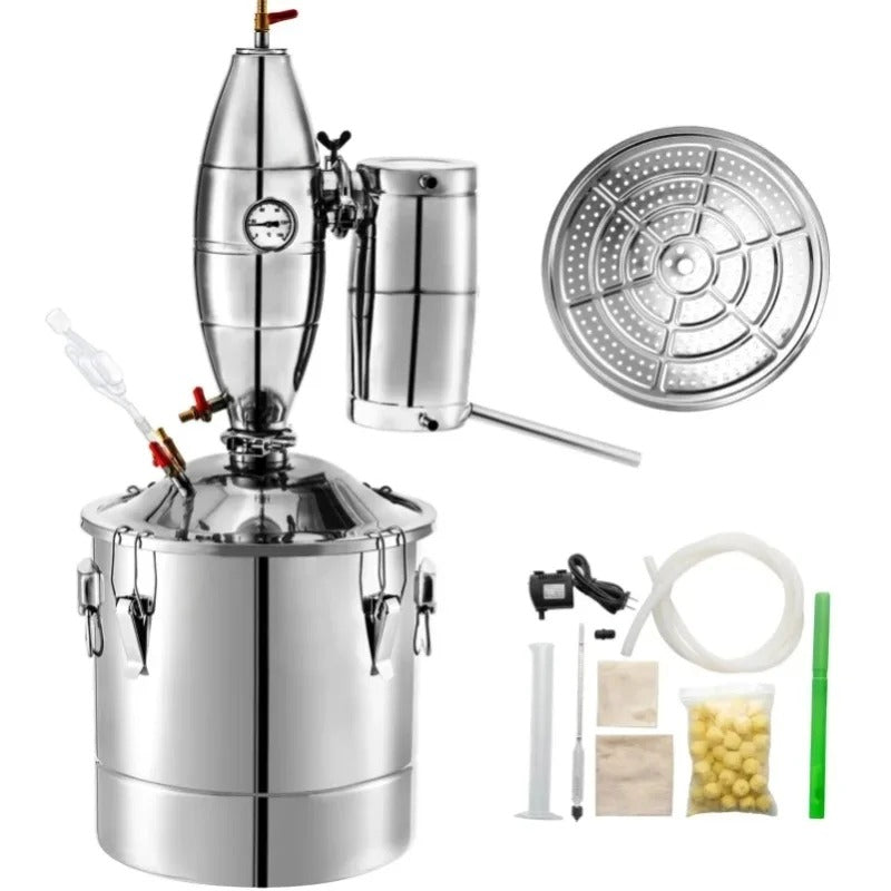 Sihao distillatore inox 20L con colonna in rame