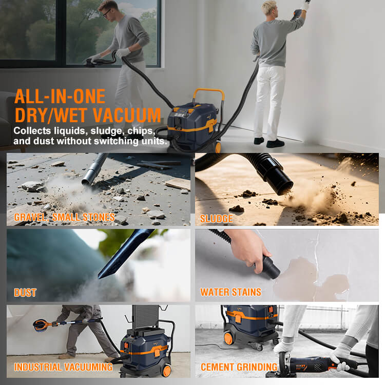 MAXXT MVC3800 aspiratore cantiere 40 L 1400W umido/secco