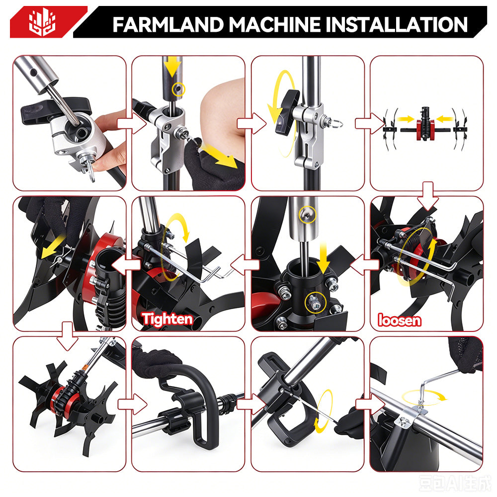 ONEVAN Garden Tools Motozappa 2in1 23cm per Makita 18V