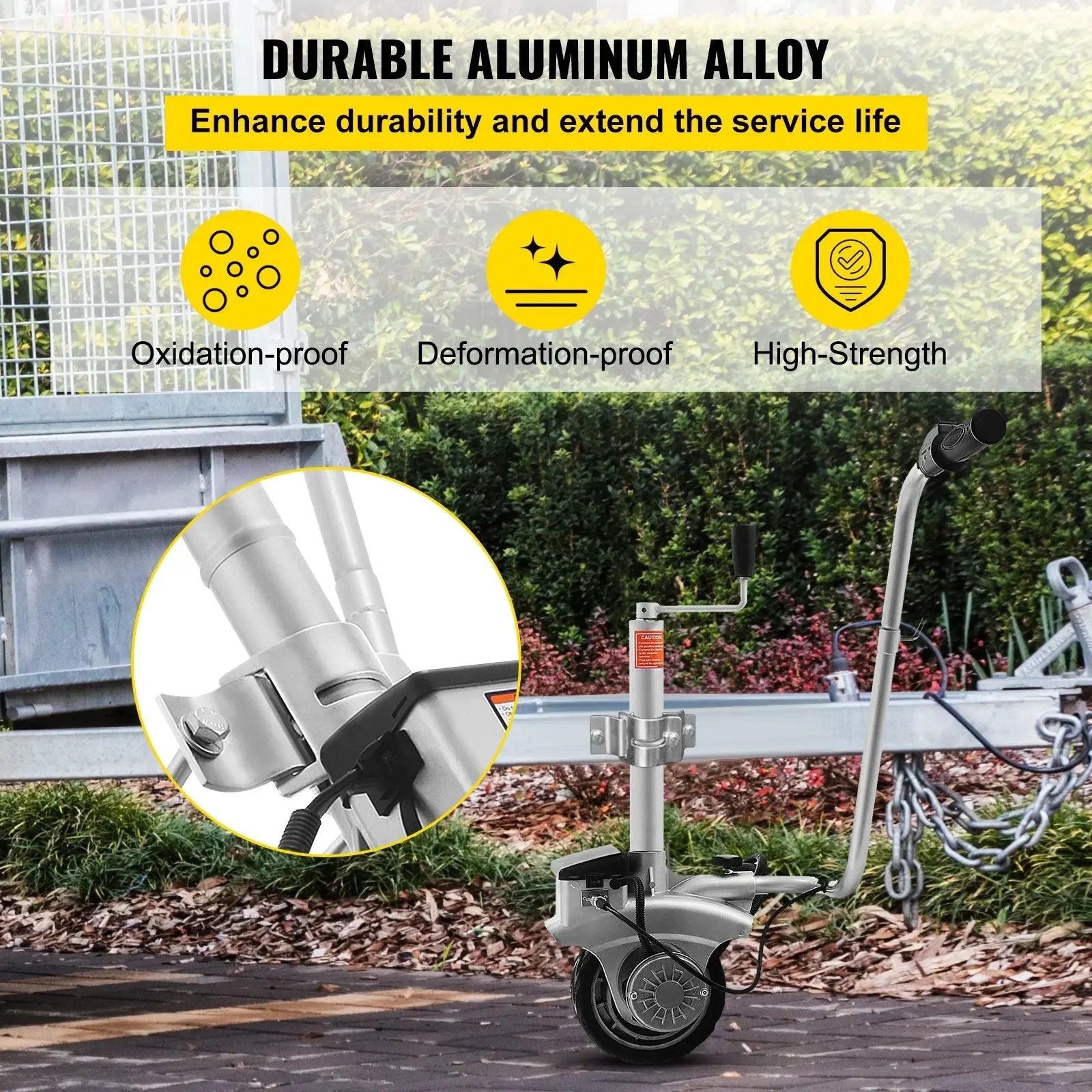 Sihao Automotive 12V 350W Ruota Jockey Grigia 2270 kg