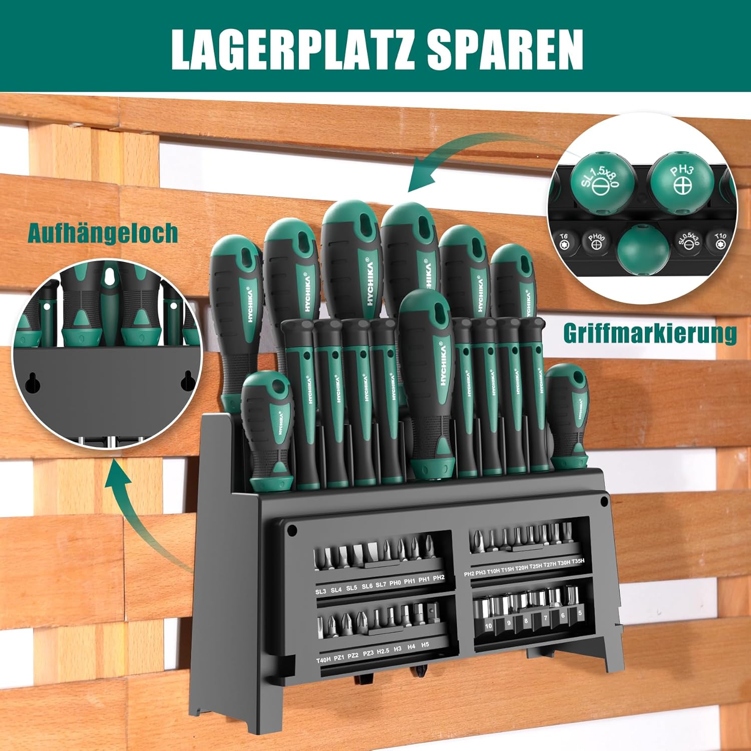 HYCHIKA Set Cacciaviti 51 Pezzi CR-V Magnetici