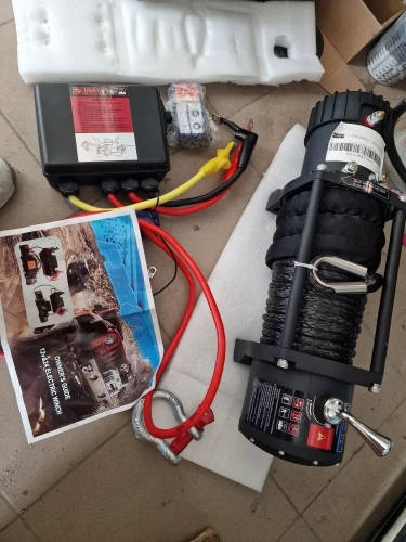 Sihao Verricello Elettrico 12V 13500 lbs Fune Telecomando