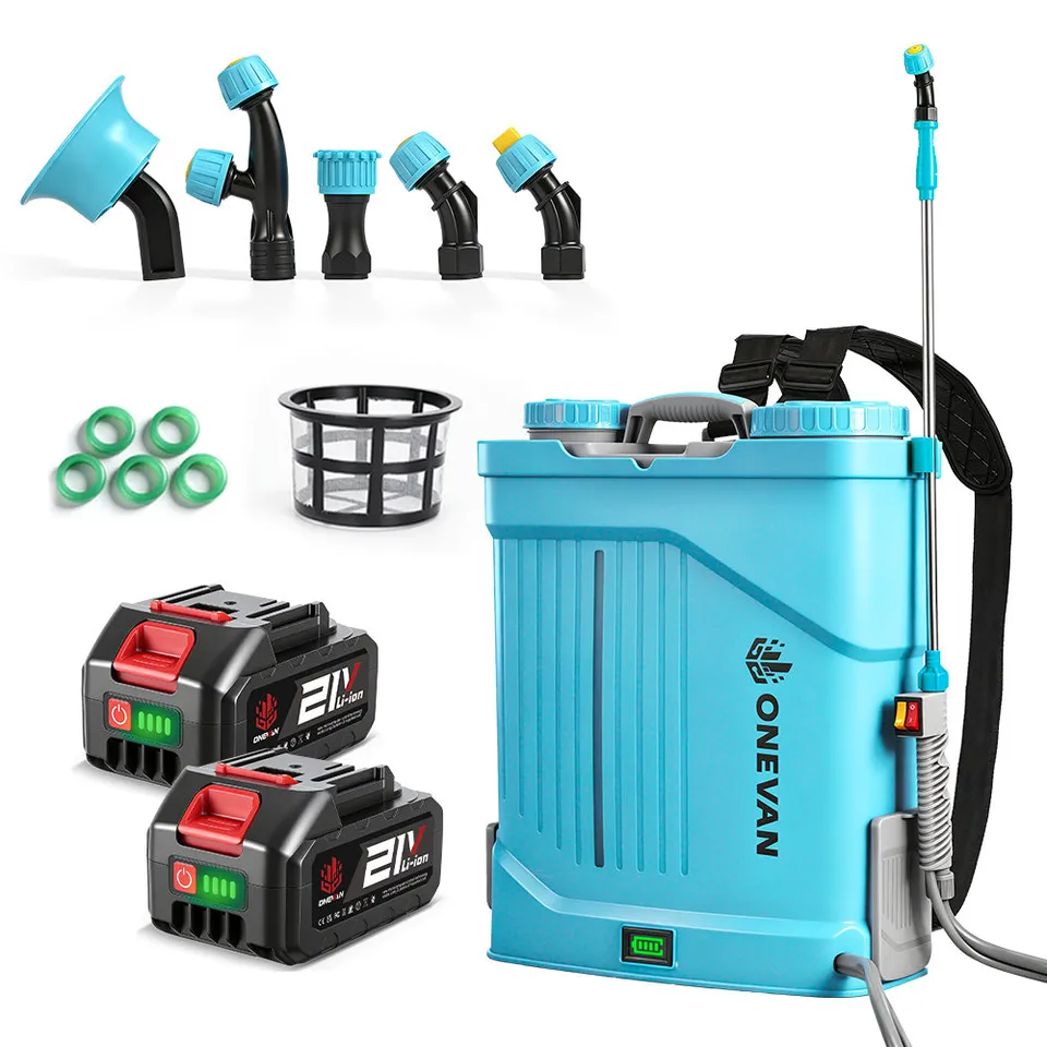 ONEVAN Garden Tools Irroratrice a Spalla 20L a Batteria 21V Miscelatore