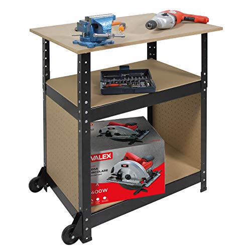 Valex Banco da Lavoro Attrezzi Acciaio MDF 69x51cm