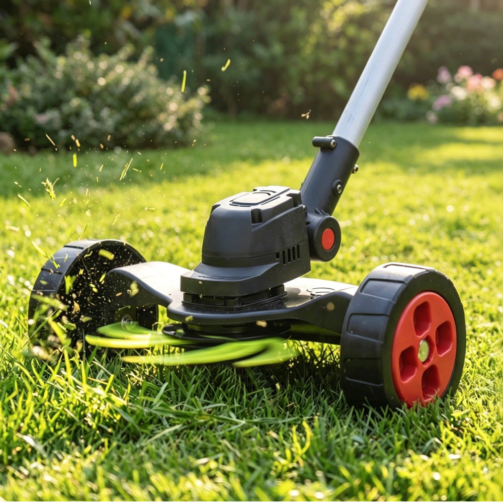 ONEVAN Garden Tools tagliaerba 9" 550W testa 45° 2 batterie