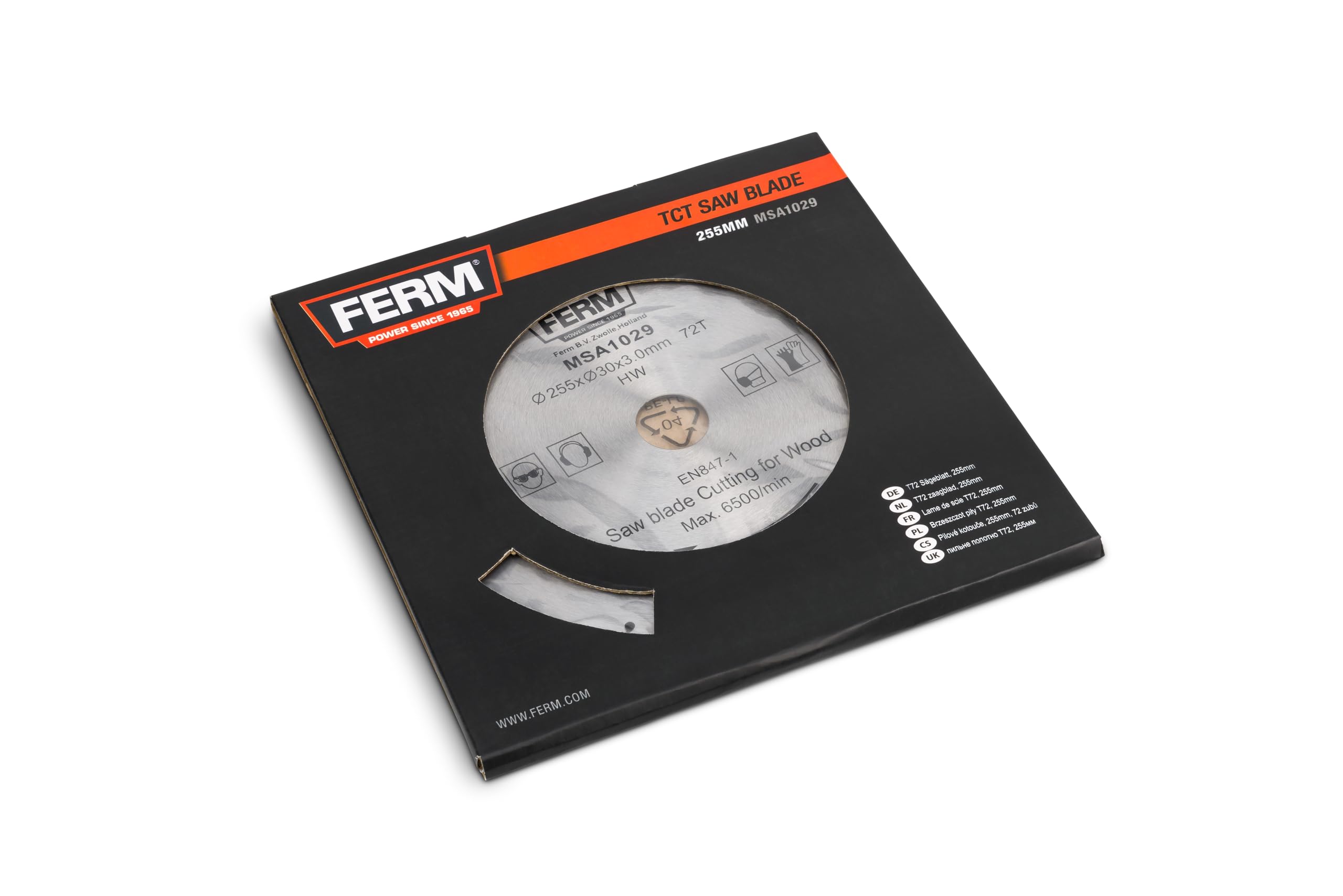 FERM MSA1029 Lama circolare 255mm 72 denti