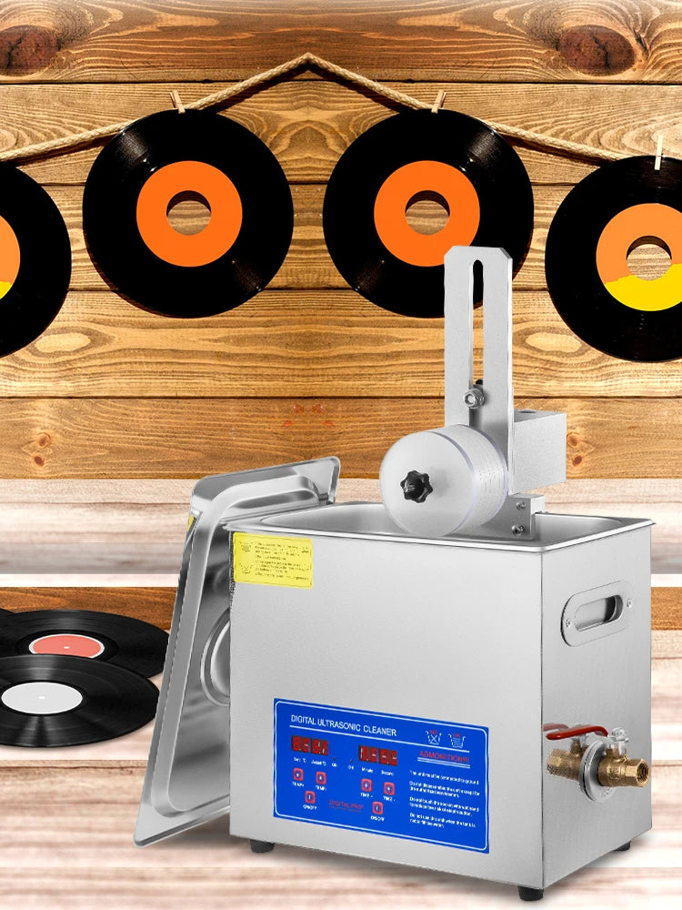 Sihao Ultrasonic Cleaners 6L 180W pulitore vinili 40kHz con rack