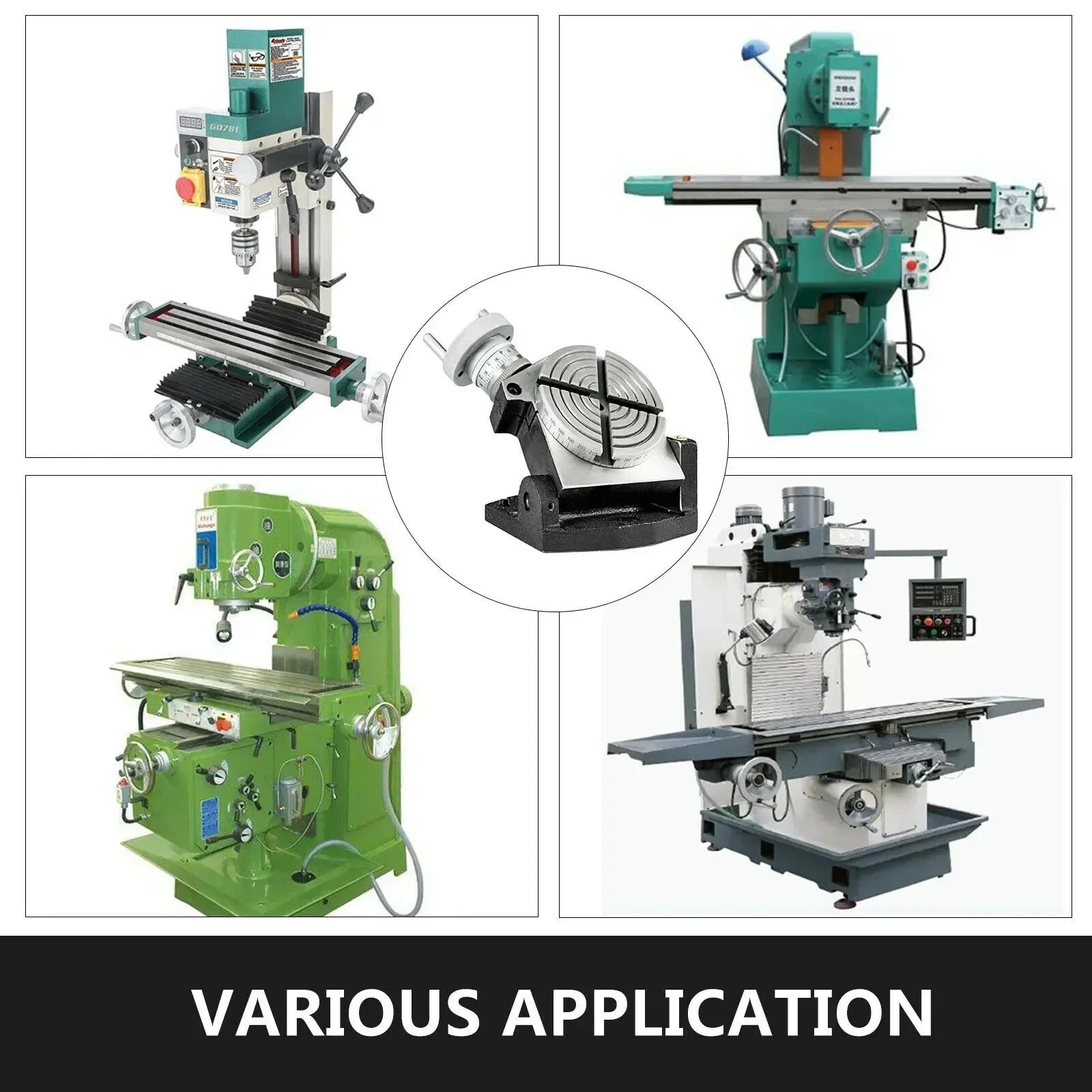 Sihao Rotary Table tavola rotante 4" 100mm HV 360° ghisa