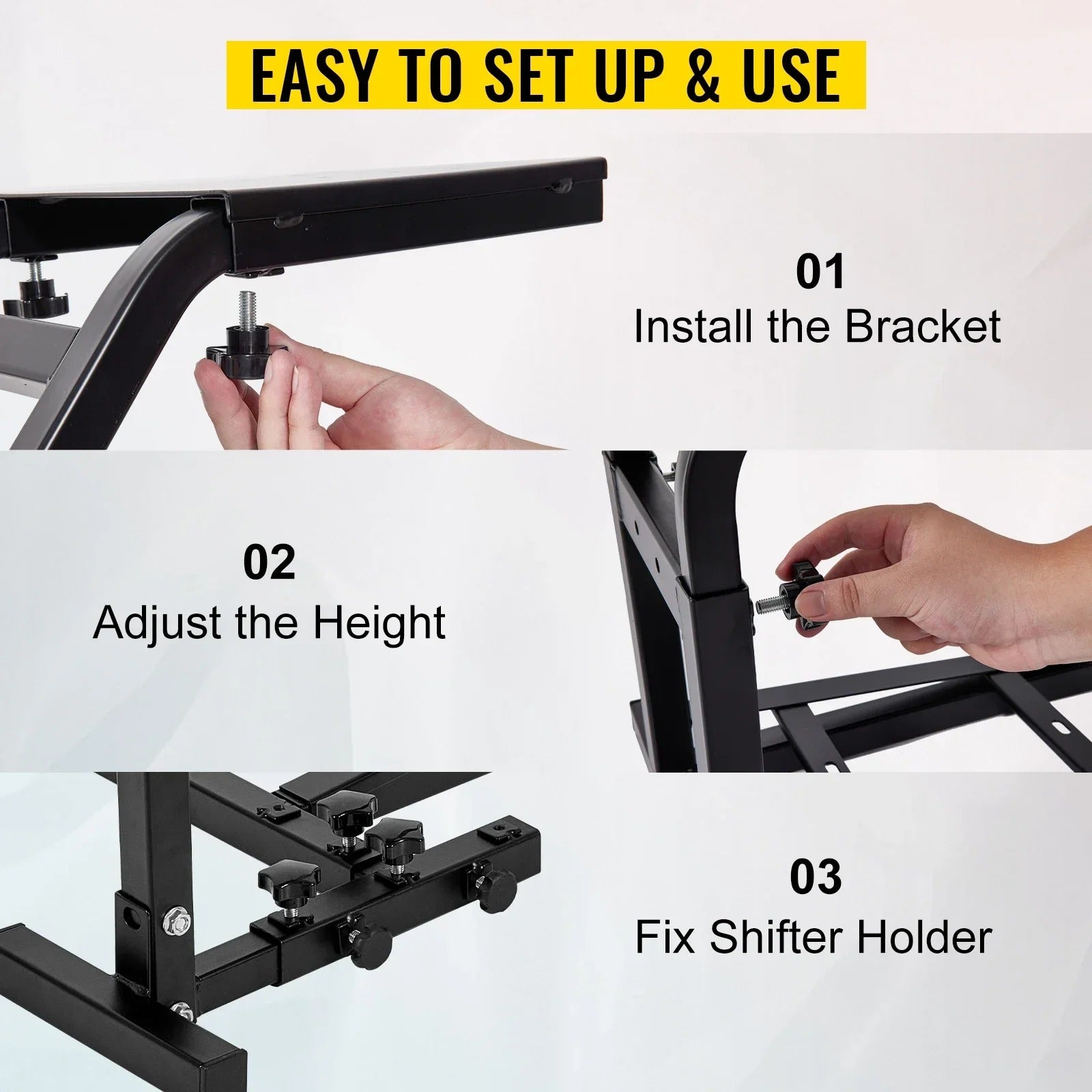 Sihao postazione sim racing stand volante nero Logitech