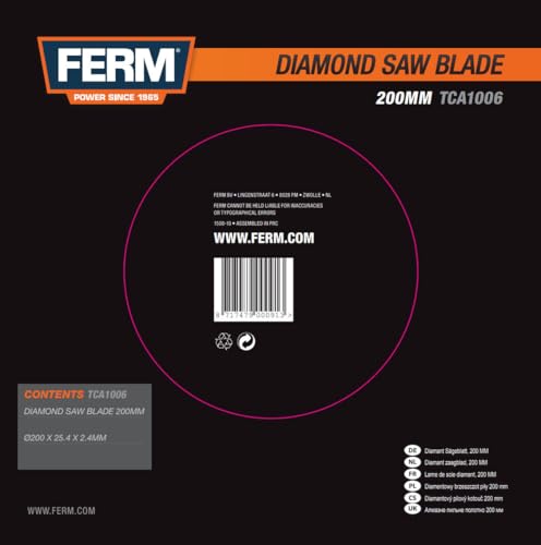 FERM TCA1006 Lama diamantata 200mm per TCM1011