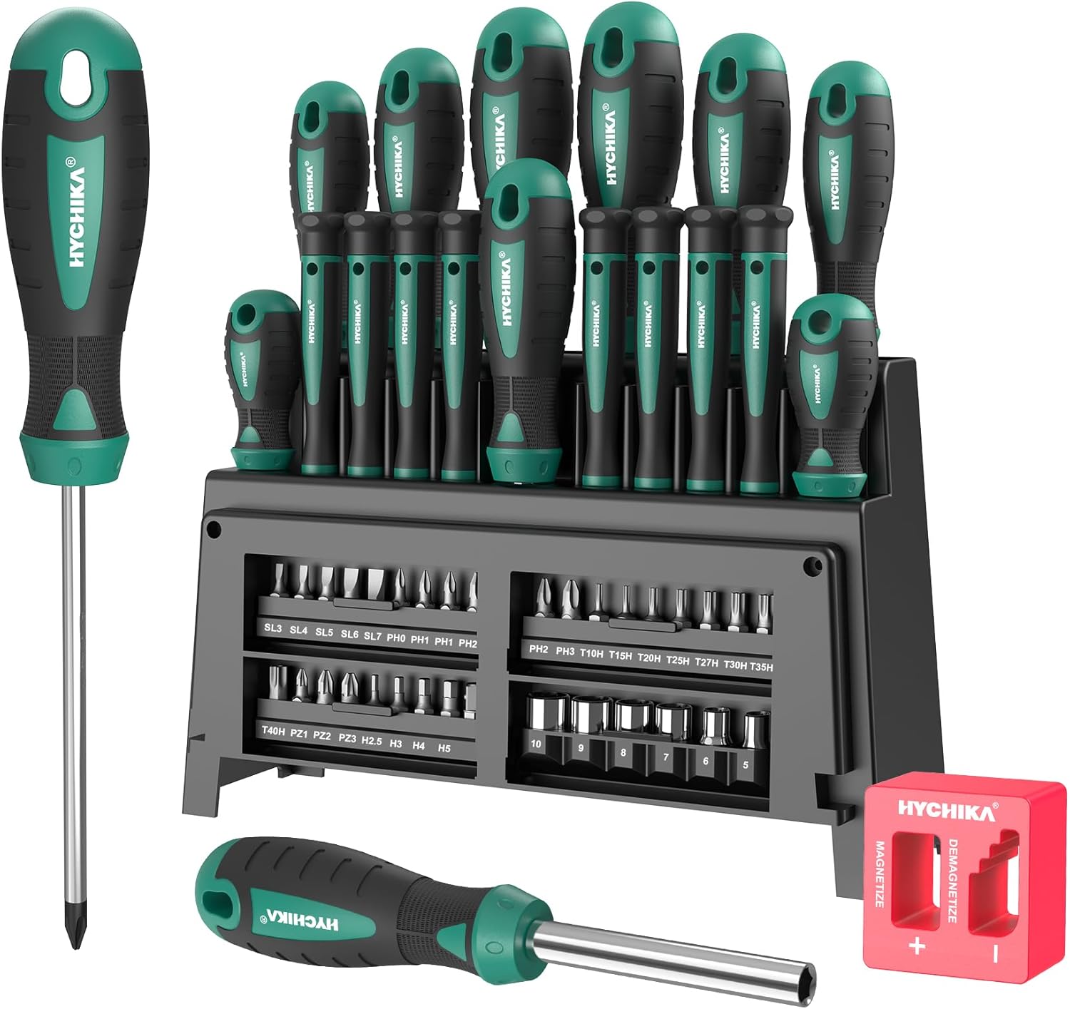 HYCHIKA Set Cacciaviti 51 Pezzi CR-V Magnetici