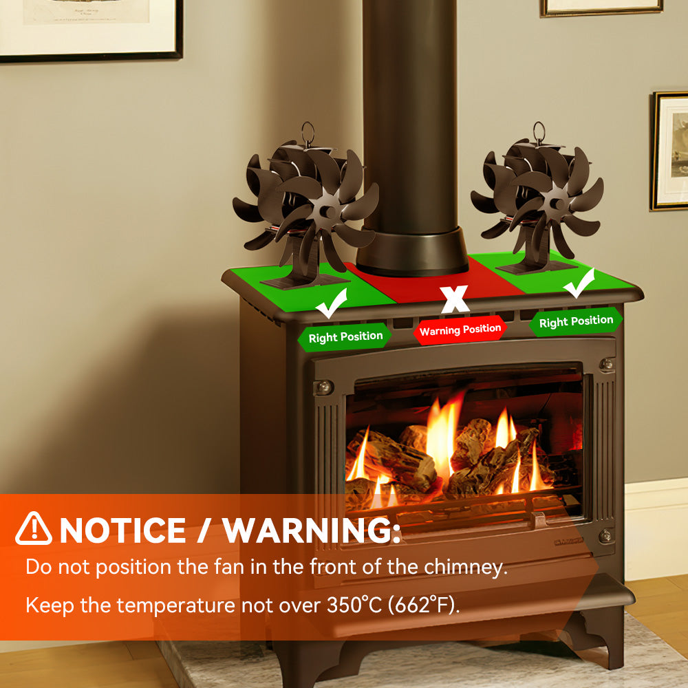 ONEVAN Home Appliances Ventilatore Stufa 16 Pale Nero