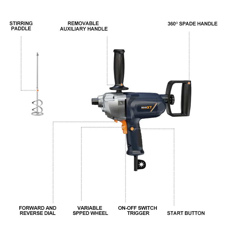 MAXXT Electric Paddle Mixer Miscelatore MDM1050 1050W