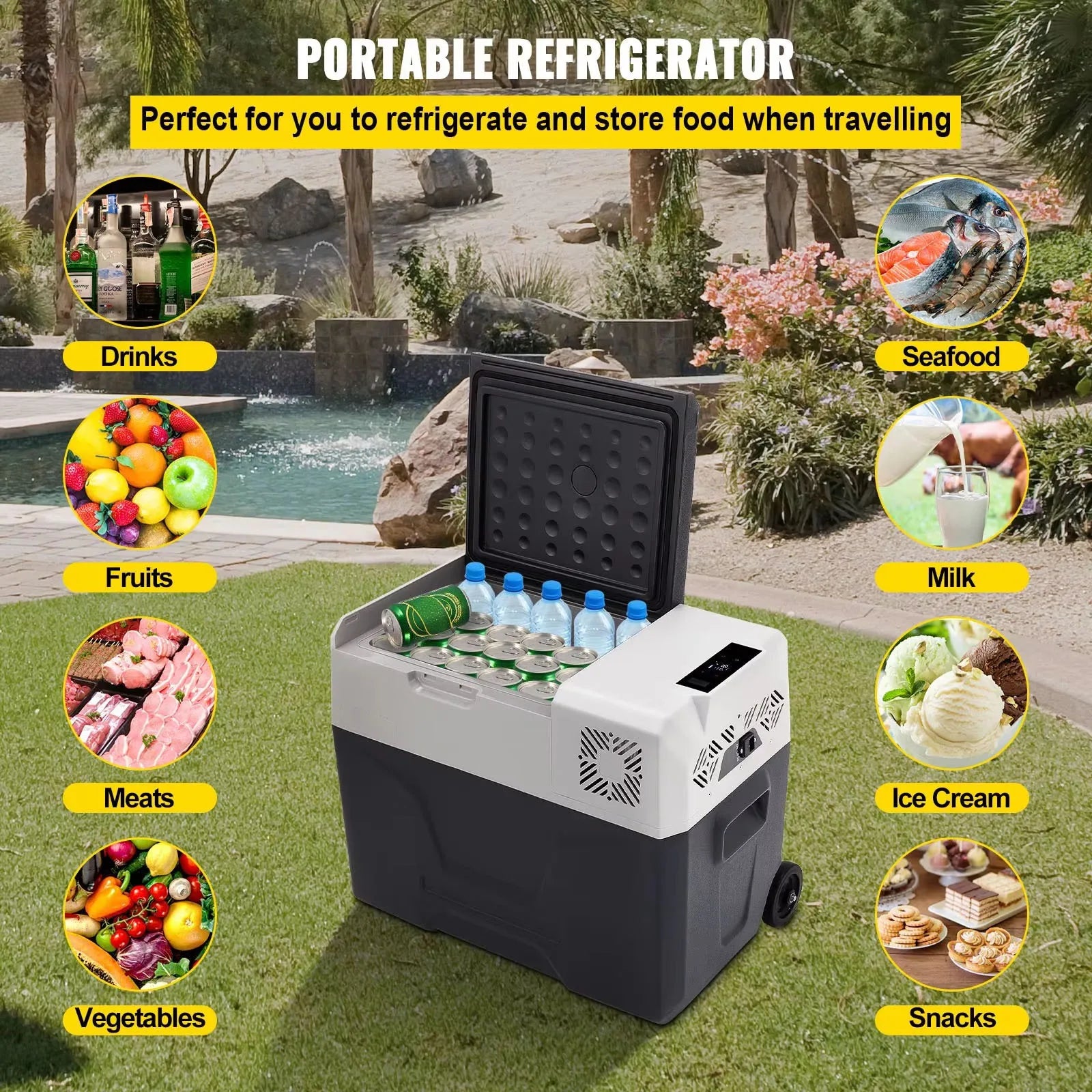 Sihao Car Fridge Frigo Portatile Auto 50L 12/24V