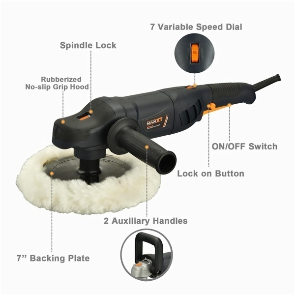 MAXXT Electric Polisher Lucidatrice MEP1100 180 mm 1100W