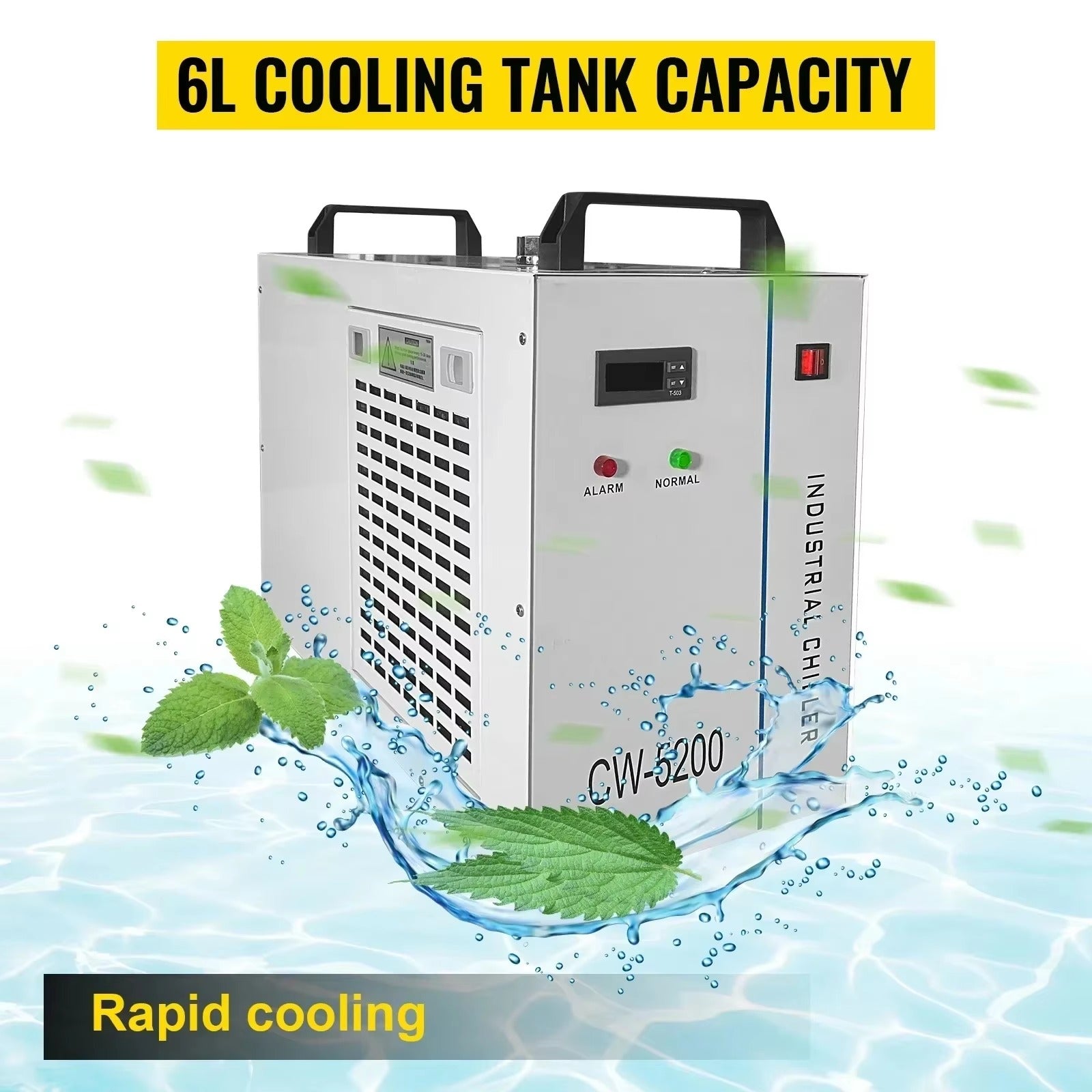 Sihao CW-5200 chiller acqua laser CO2 6L R-134a doppia ventola