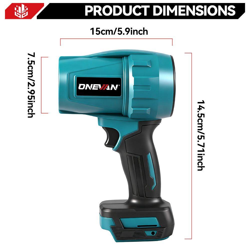 ONEVAN Garden Tools soffiatore turbo brushless 4.5Ah 2 batterie